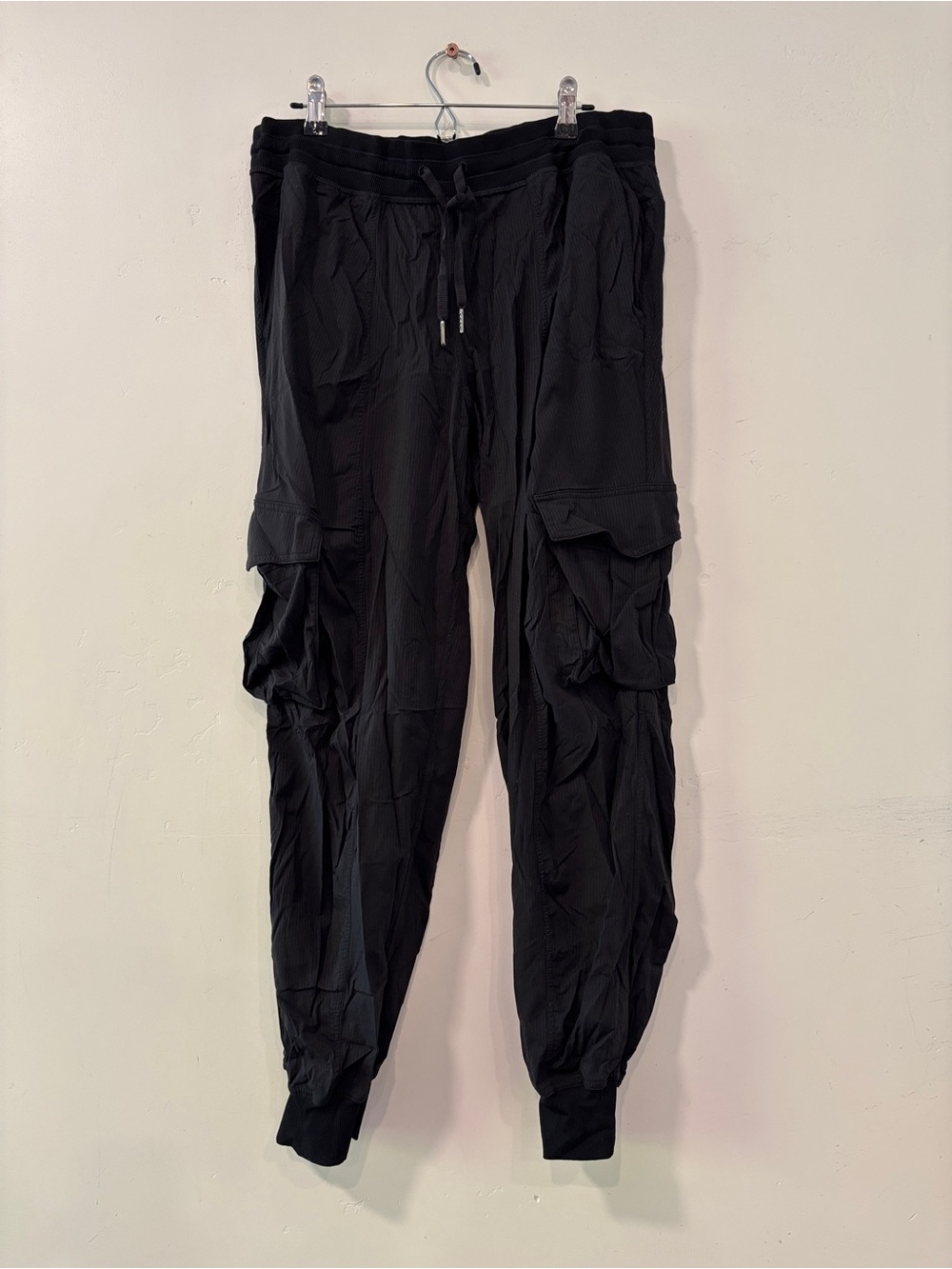Lululemon Dance Studio Pants Women's L Relaxed Fit Mid Rise Cargo Jogger Black